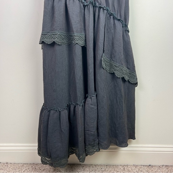 Joyfolie Ethereal Boho Vintage Inspired Photo Shoot Maxi Dress Tiered Lace | XS - Picture 6 of 13